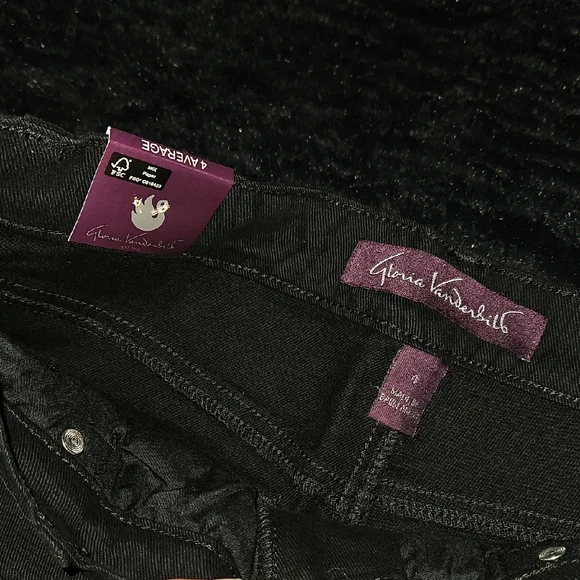 Gloria Vanderbilt Black Stretchy Jeans - Picture 4 of 5